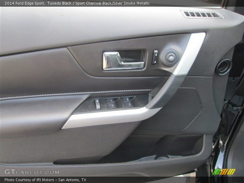Tuxedo Black / Sport Charcoal Black/Silver Smoke Metallic 2014 Ford Edge Sport