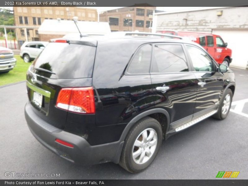 Ebony Black / Black 2012 Kia Sorento LX V6 AWD