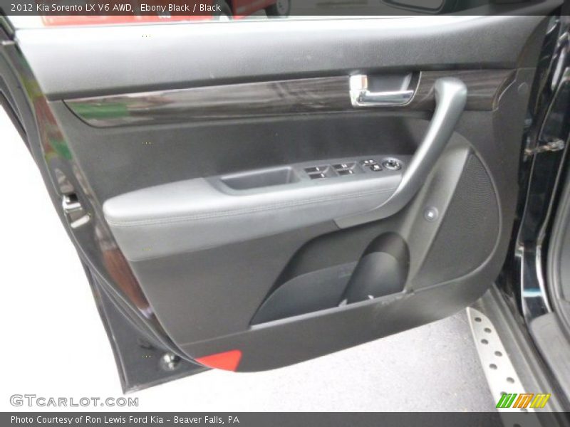 Ebony Black / Black 2012 Kia Sorento LX V6 AWD