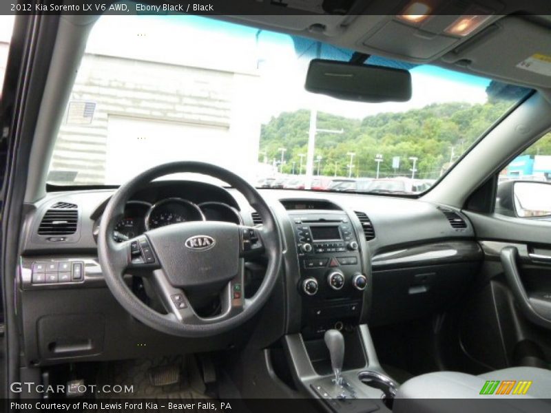 Ebony Black / Black 2012 Kia Sorento LX V6 AWD
