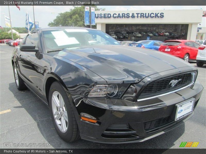 Black / Charcoal Black 2014 Ford Mustang V6 Premium Coupe