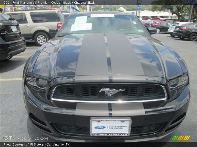 Black / Charcoal Black 2014 Ford Mustang V6 Premium Coupe