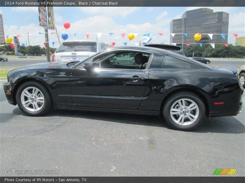 Black / Charcoal Black 2014 Ford Mustang V6 Premium Coupe