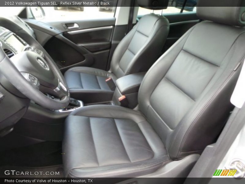 Reflex Silver Metallic / Black 2012 Volkswagen Tiguan SEL