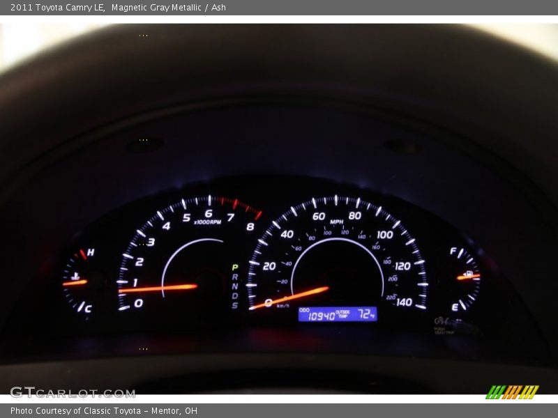 Magnetic Gray Metallic / Ash 2011 Toyota Camry LE