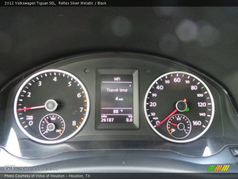 Reflex Silver Metallic / Black 2012 Volkswagen Tiguan SEL