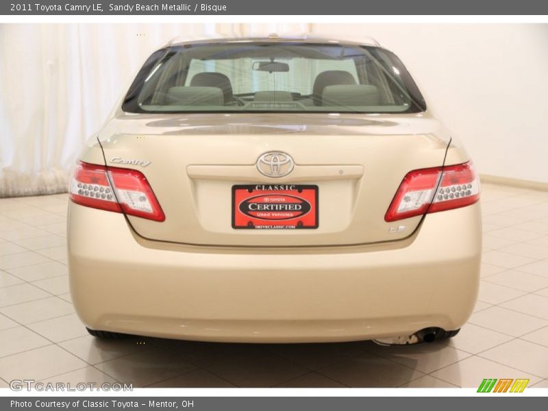 Sandy Beach Metallic / Bisque 2011 Toyota Camry LE