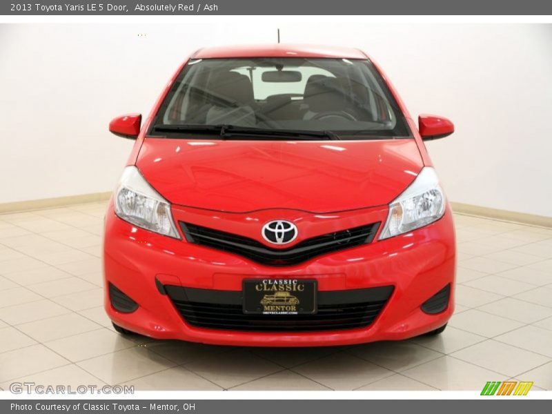 Absolutely Red / Ash 2013 Toyota Yaris LE 5 Door