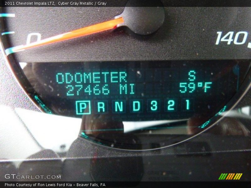Cyber Gray Metallic / Gray 2011 Chevrolet Impala LTZ