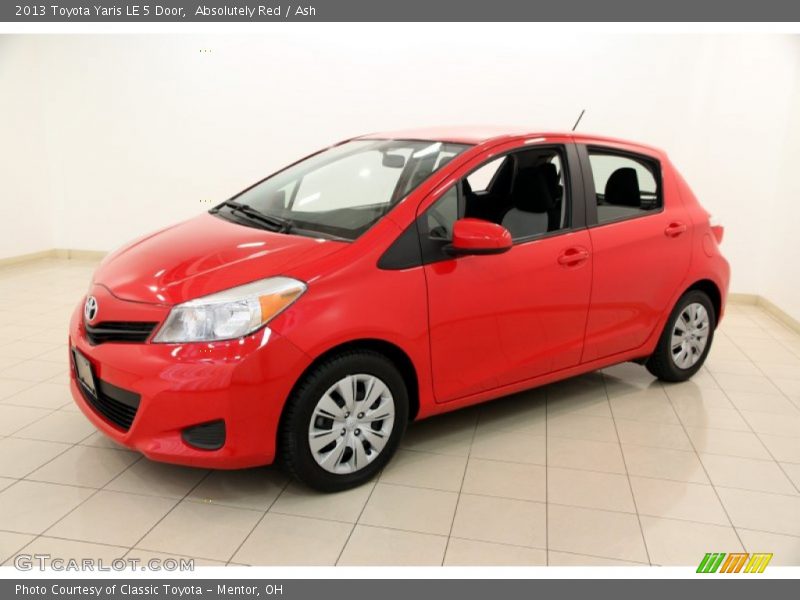 Absolutely Red / Ash 2013 Toyota Yaris LE 5 Door