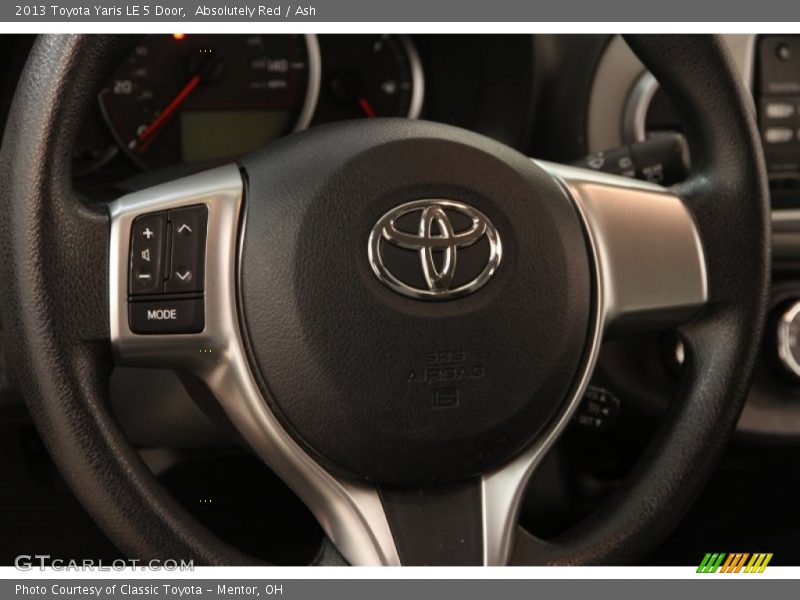 Absolutely Red / Ash 2013 Toyota Yaris LE 5 Door