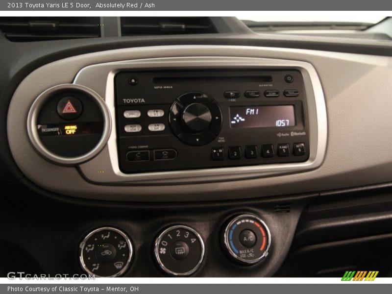 Absolutely Red / Ash 2013 Toyota Yaris LE 5 Door