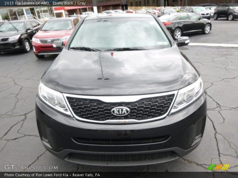 Ebony Black / Gray 2015 Kia Sorento LX AWD