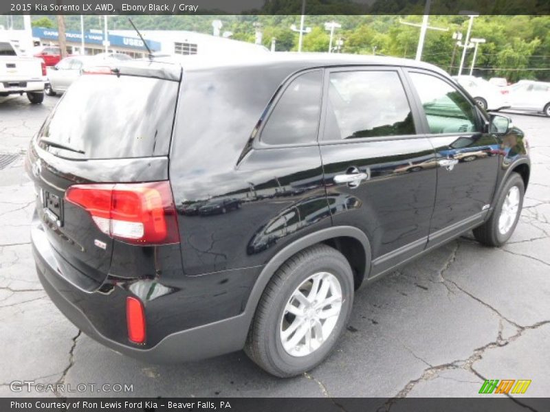 Ebony Black / Gray 2015 Kia Sorento LX AWD