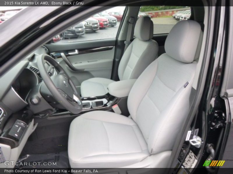Ebony Black / Gray 2015 Kia Sorento LX AWD