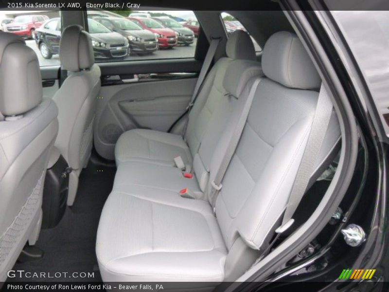 Ebony Black / Gray 2015 Kia Sorento LX AWD