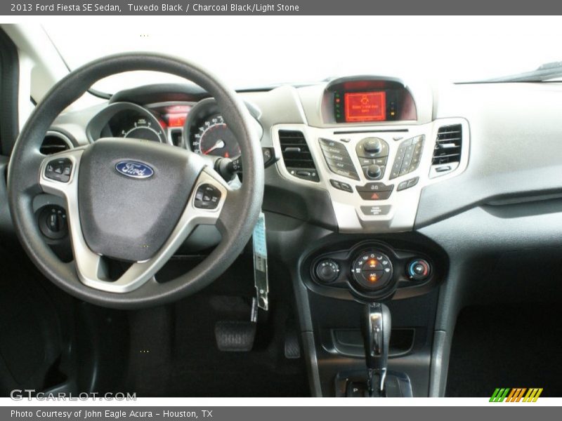 Tuxedo Black / Charcoal Black/Light Stone 2013 Ford Fiesta SE Sedan