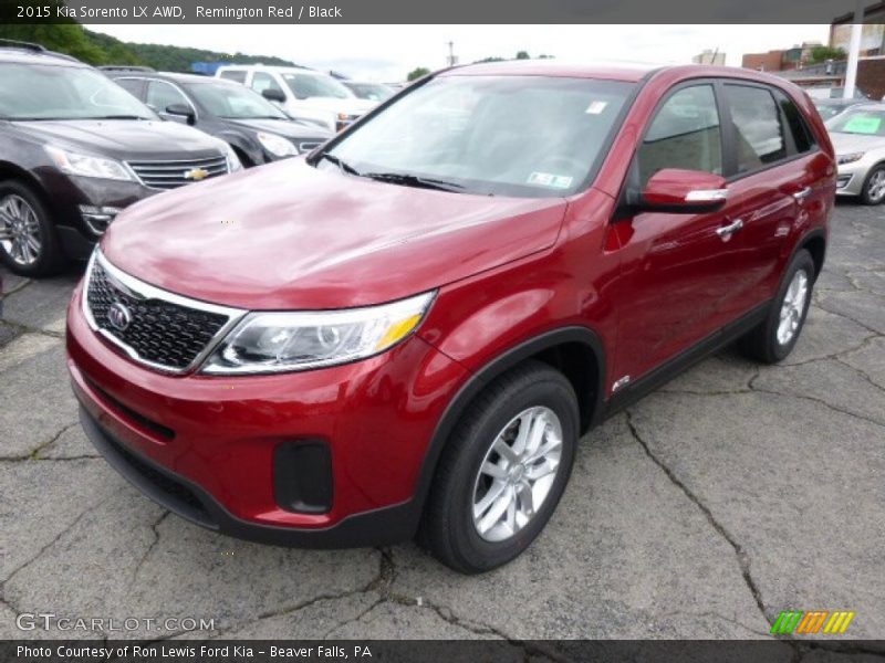 Remington Red / Black 2015 Kia Sorento LX AWD
