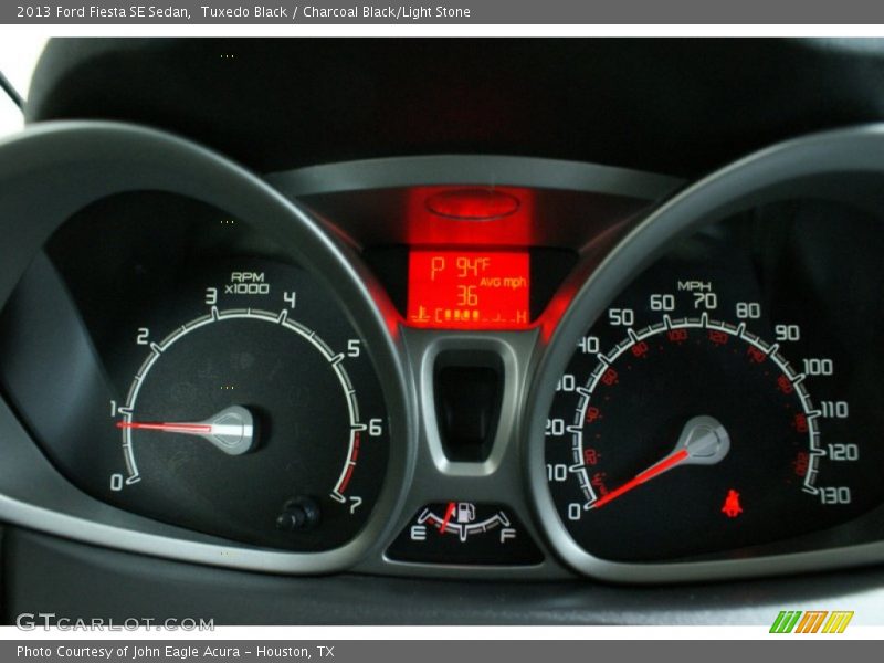 Tuxedo Black / Charcoal Black/Light Stone 2013 Ford Fiesta SE Sedan