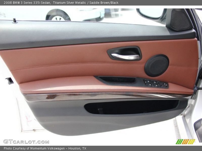 Titanium Silver Metallic / Saddle Brown/Black 2008 BMW 3 Series 335i Sedan