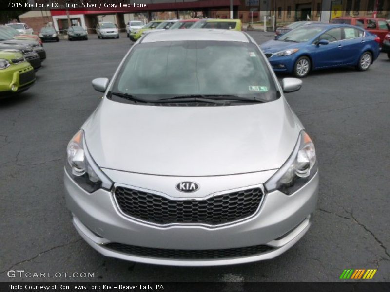 Bright Silver / Gray Two Tone 2015 Kia Forte LX