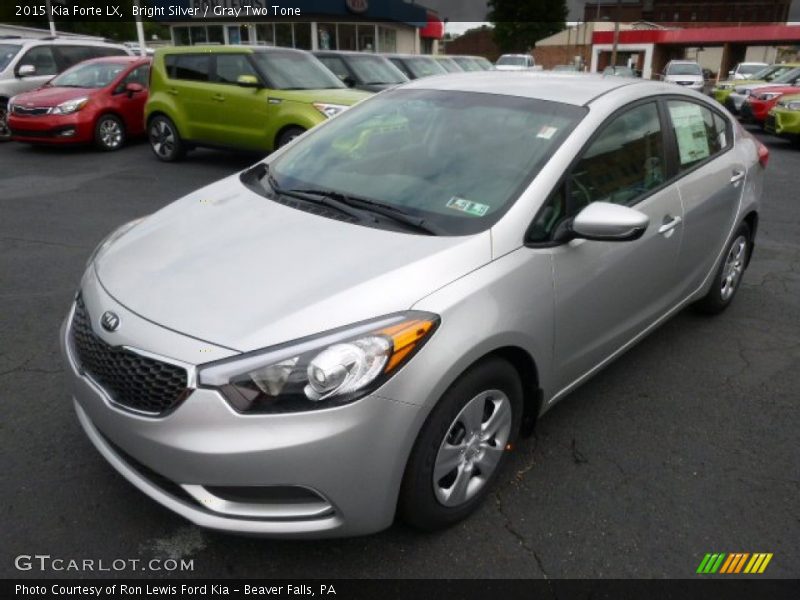 Bright Silver / Gray Two Tone 2015 Kia Forte LX