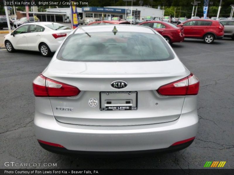 Bright Silver / Gray Two Tone 2015 Kia Forte LX