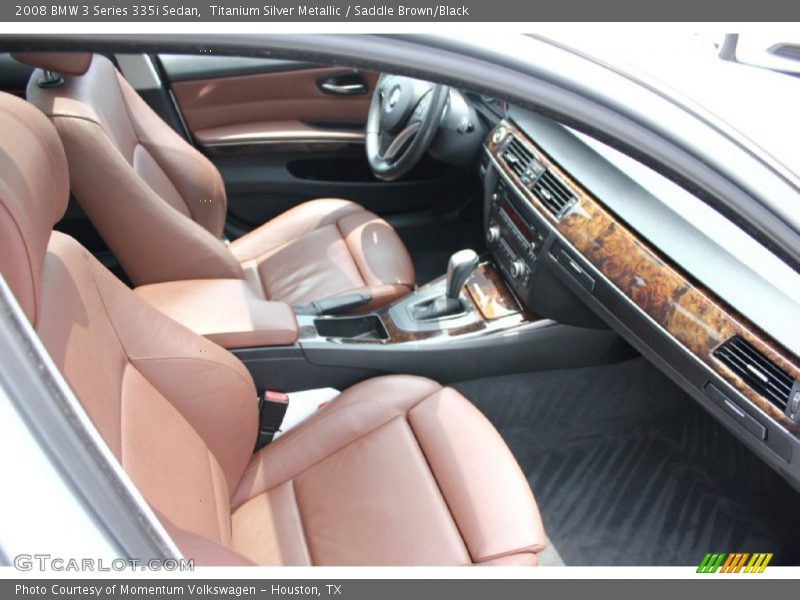 Titanium Silver Metallic / Saddle Brown/Black 2008 BMW 3 Series 335i Sedan