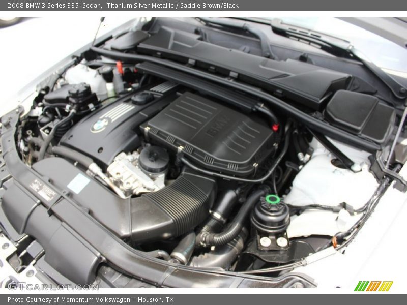 Titanium Silver Metallic / Saddle Brown/Black 2008 BMW 3 Series 335i Sedan