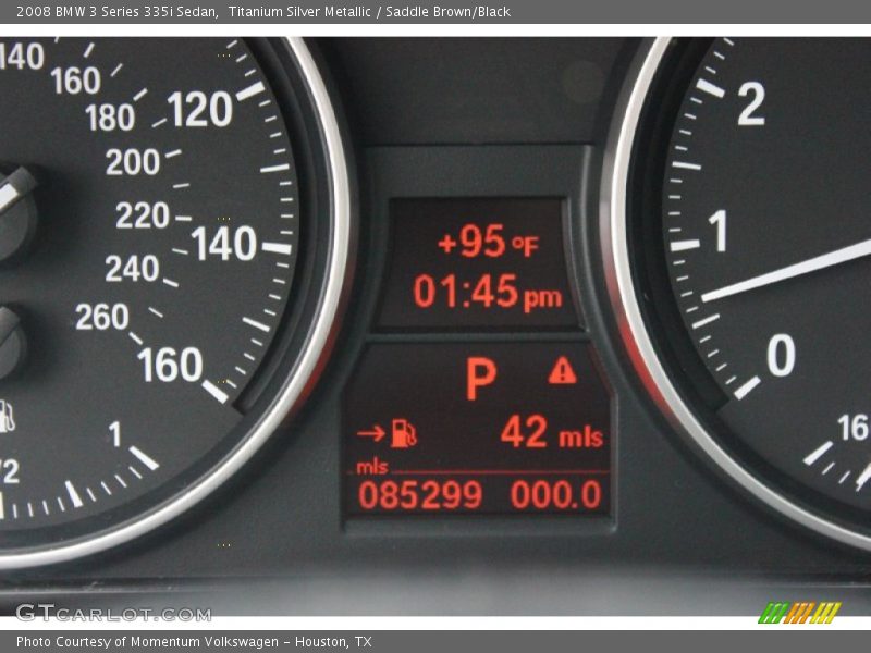 Titanium Silver Metallic / Saddle Brown/Black 2008 BMW 3 Series 335i Sedan