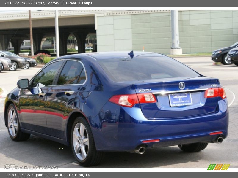 Vortex Blue Pearl / Taupe 2011 Acura TSX Sedan