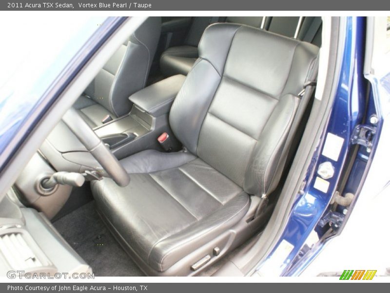 Vortex Blue Pearl / Taupe 2011 Acura TSX Sedan