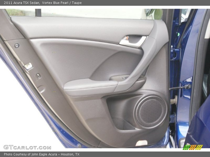 Vortex Blue Pearl / Taupe 2011 Acura TSX Sedan