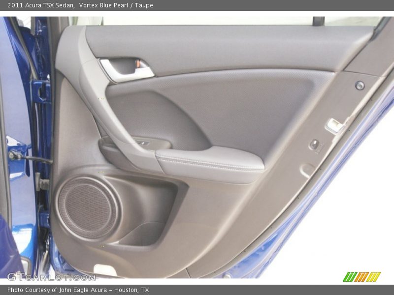 Vortex Blue Pearl / Taupe 2011 Acura TSX Sedan