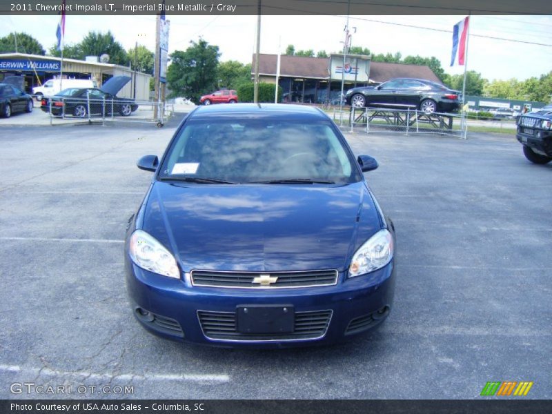 Imperial Blue Metallic / Gray 2011 Chevrolet Impala LT