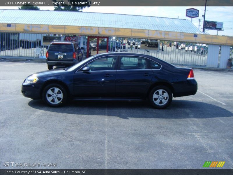 Imperial Blue Metallic / Gray 2011 Chevrolet Impala LT