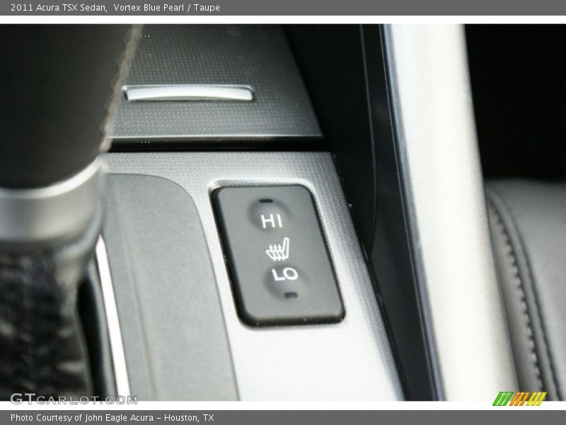 Vortex Blue Pearl / Taupe 2011 Acura TSX Sedan