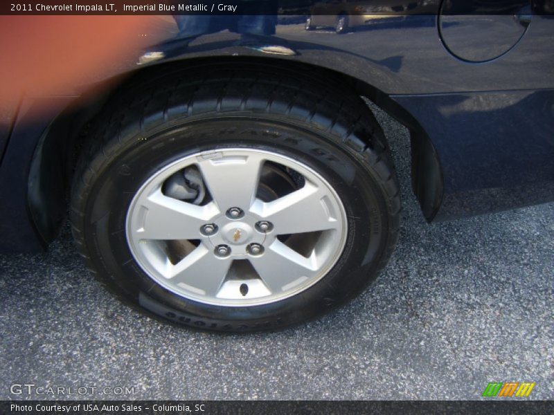 Imperial Blue Metallic / Gray 2011 Chevrolet Impala LT
