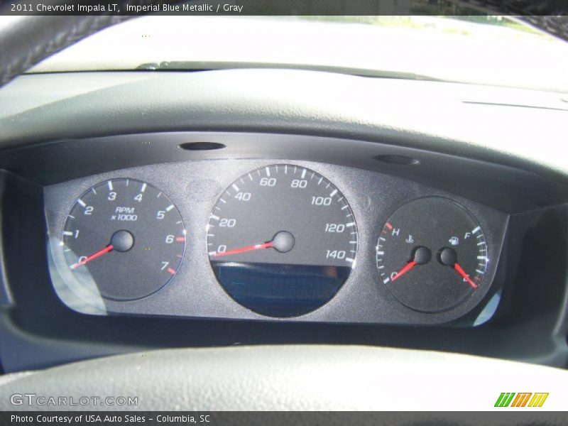 Imperial Blue Metallic / Gray 2011 Chevrolet Impala LT