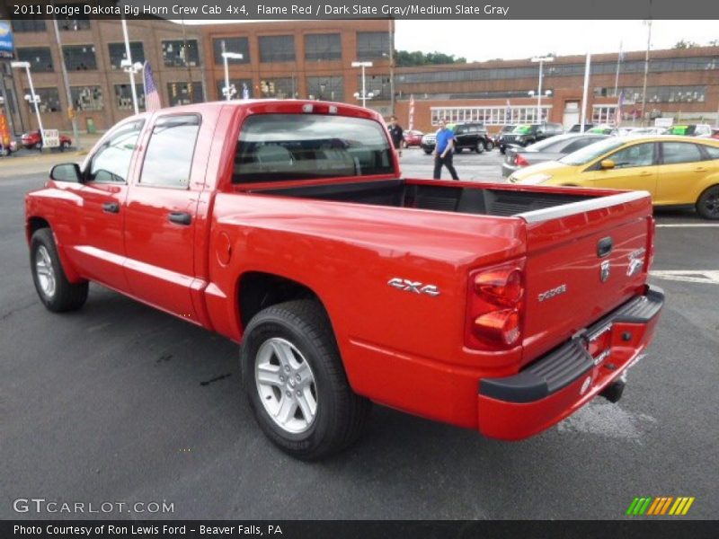 Flame Red / Dark Slate Gray/Medium Slate Gray 2011 Dodge Dakota Big Horn Crew Cab 4x4