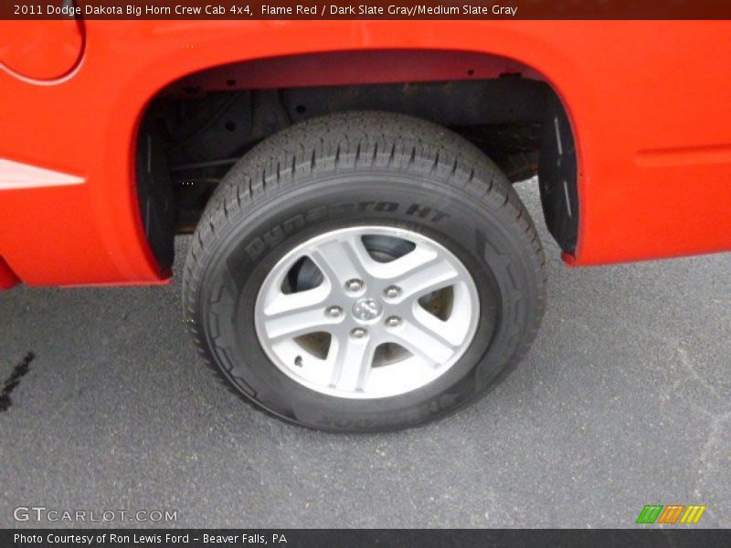 Flame Red / Dark Slate Gray/Medium Slate Gray 2011 Dodge Dakota Big Horn Crew Cab 4x4