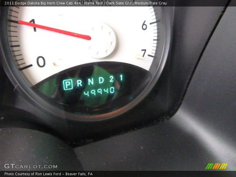 Flame Red / Dark Slate Gray/Medium Slate Gray 2011 Dodge Dakota Big Horn Crew Cab 4x4