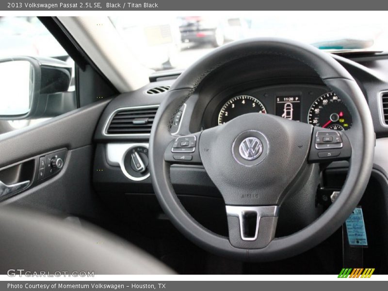 Black / Titan Black 2013 Volkswagen Passat 2.5L SE