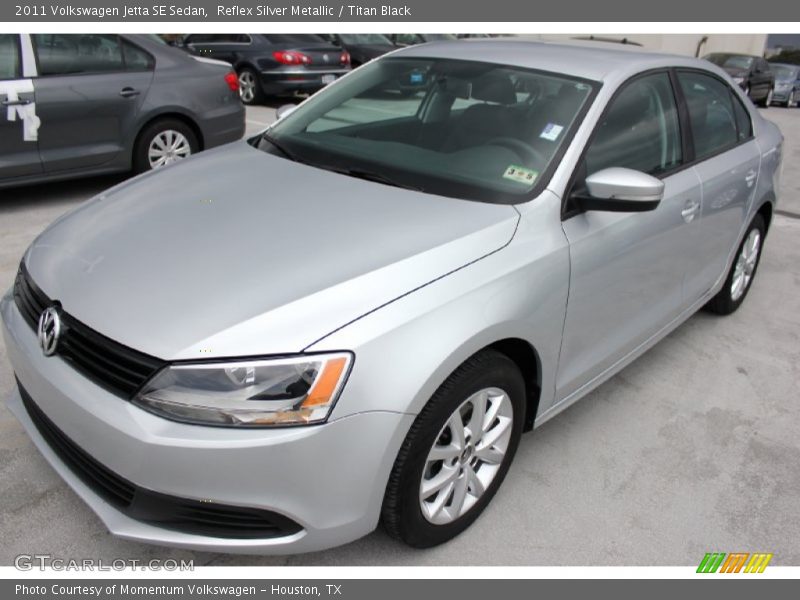 Reflex Silver Metallic / Titan Black 2011 Volkswagen Jetta SE Sedan