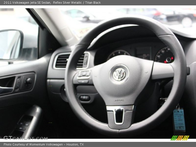 Reflex Silver Metallic / Titan Black 2011 Volkswagen Jetta SE Sedan