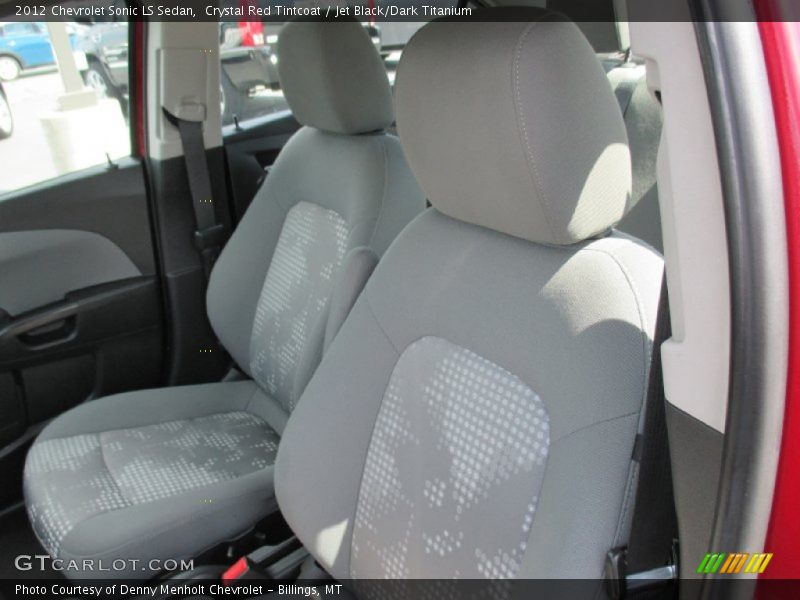 Crystal Red Tintcoat / Jet Black/Dark Titanium 2012 Chevrolet Sonic LS Sedan