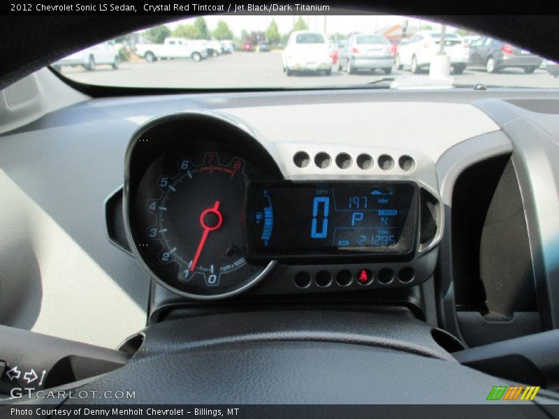 Crystal Red Tintcoat / Jet Black/Dark Titanium 2012 Chevrolet Sonic LS Sedan