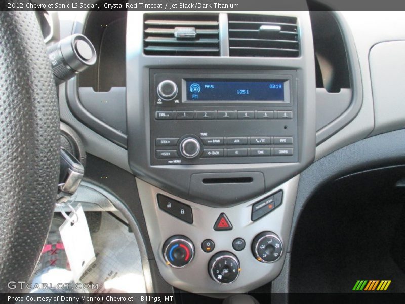 Crystal Red Tintcoat / Jet Black/Dark Titanium 2012 Chevrolet Sonic LS Sedan