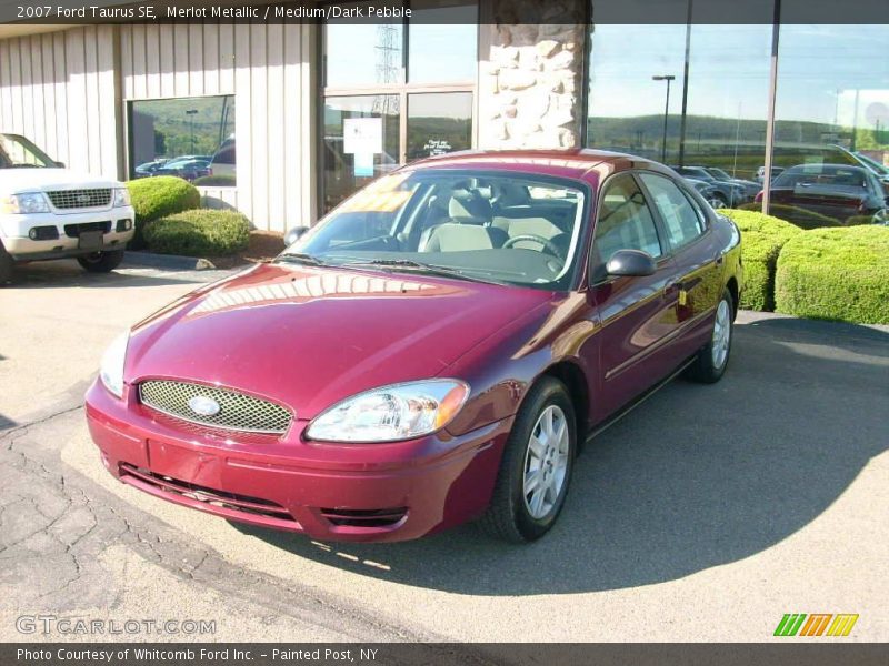 Merlot Metallic / Medium/Dark Pebble 2007 Ford Taurus SE