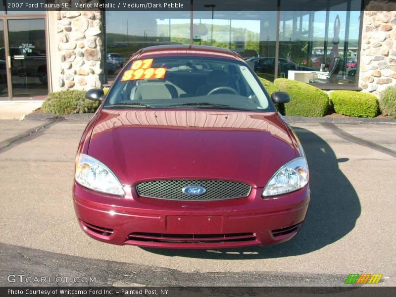 Merlot Metallic / Medium/Dark Pebble 2007 Ford Taurus SE